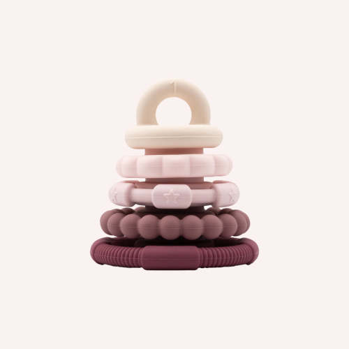 Rainbow Stacker and Teether Toy - Dusty