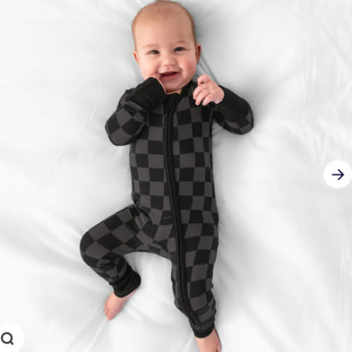 Monochrome Checks Zippy – Little Sleepies
