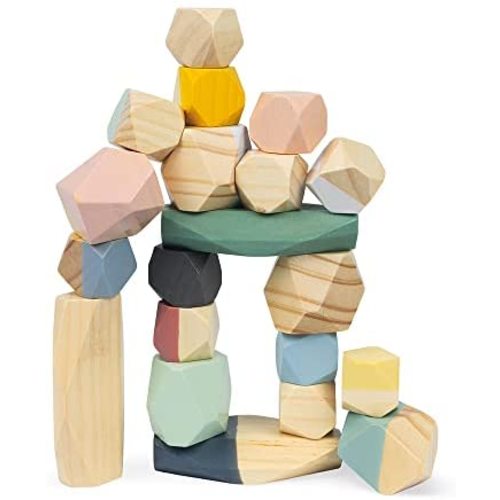 Janod Sweet Cocoon Stacking Stones for Ages 2+ (J04401)