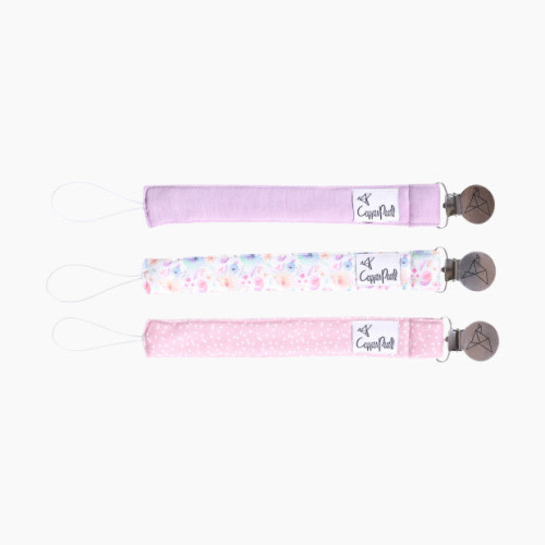 Copper Pearl Binky Clip Set (3 Pack) - Bloom