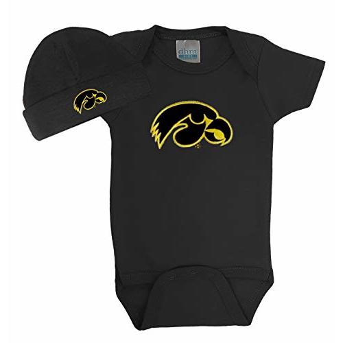 Future Tailgater Iowa Hawkeyes Baby Onesie and Cap Set