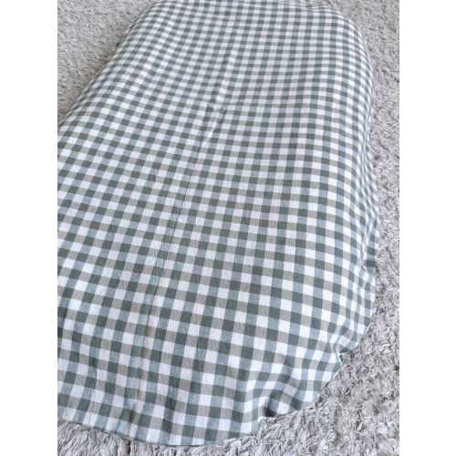 2 piece Snuggle me organic cotton cover , handmade cover , cotton satin cover , snuggle me lounger cover