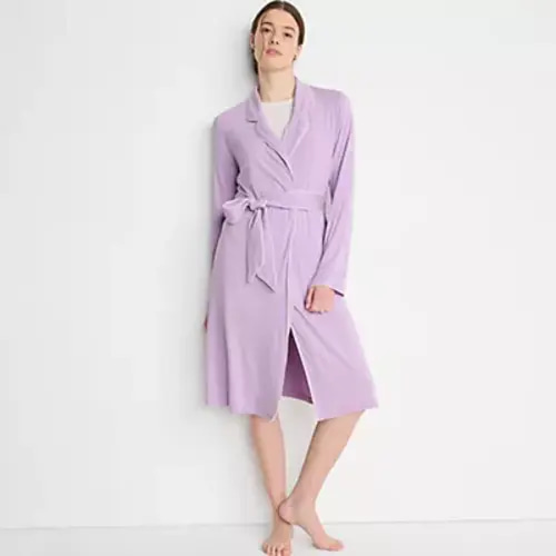 Women's Cooling Robe with Piping | Lands' End