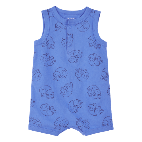 Baby Hermit Crab Print Cotton Romper - Carter's | Carter's