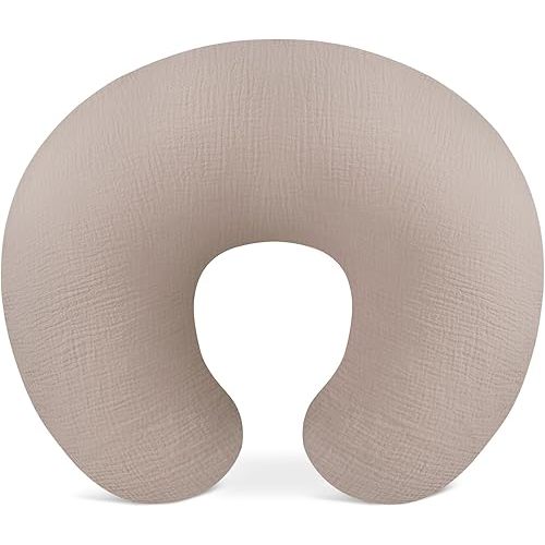 Nursing Pillow Covers, Muslin Nursing Cover for Breastfeeding Pillows, Comfortable for Baby Girls and Boys (Shadow)