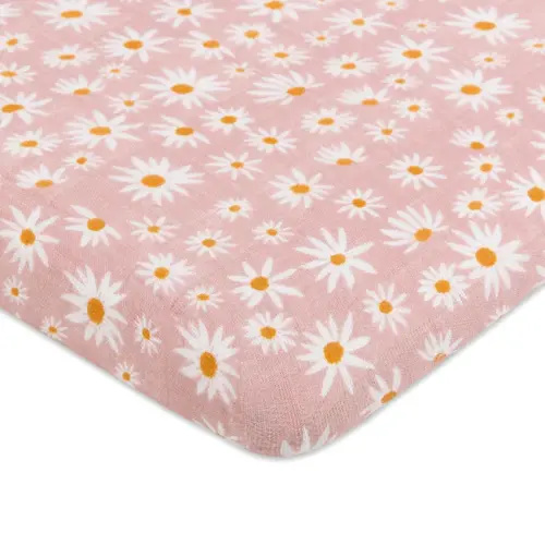 Bassinet Sheet in Organic Muslin Cotton