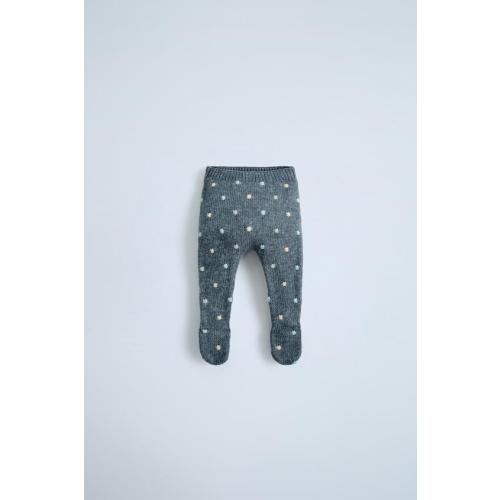 DOT KNIT SWEATERKNIT POLKA DOT FOOTED LEGGINGSPOLKA DOT KNIT BONNET