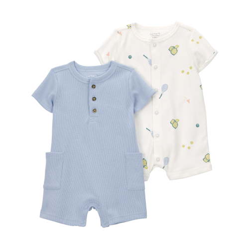 Carter's Child of Mine Baby Boy Romper, 2-Pack, Sizes 0/3-24 Months
