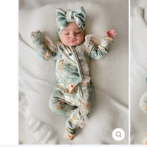 Baby Jumpsuit - Flower Story - Sage – Before & Ever Australia