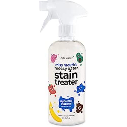 Miss Mouth's Messy Eater Stain Treater Spray - 16oz Stain Remover - Newborn & Baby Essentials - No Dry Cleaning Food, Grease, Coffee Off Laundry, Underwear, Fabric
