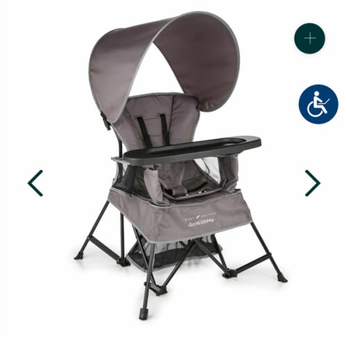 Go With Me® Venture Deluxe Portable Chair - Grey - Baby Delight