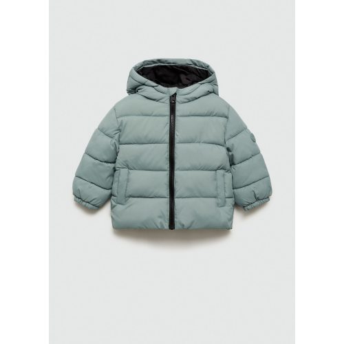 Hood quilted coat - Kids | MANGO USA