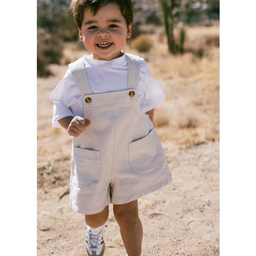 Shortalls- Speckled Cream