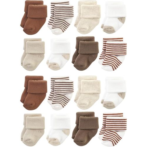 Hudson Baby Unisex Cotton Rich Baby Terry Socks 16-Pack