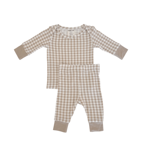 Everyday Baby Set, Tan Gingham