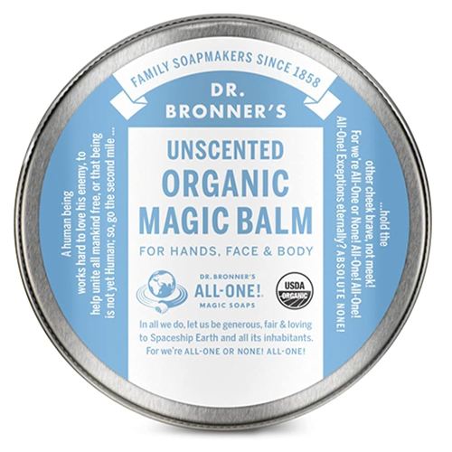 Dr. Bronner's - Organic Magic Balm (Baby Unscented, 2 Ounce) - Made with Organic Beeswax & Hemp Oil, Moisturizes & Soothes Hands, Face and Body, Relieves Dry Skin, Helps Prevent Diaper Rash