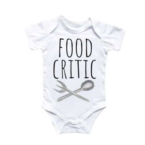 Food Critic Foodie - Baby Boy Girl Clothes Infant Onesie® Funny Cute Newborn GS1