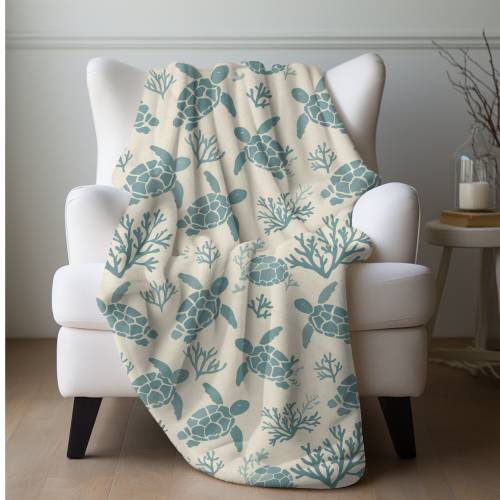 Sea Turtle Ocean Blanket