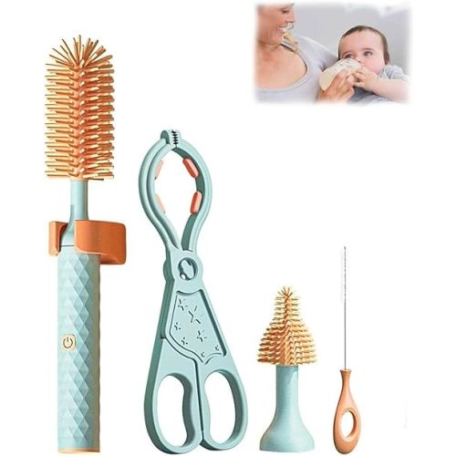Mynubaby 360 Bottle Cleaner, Mynubaby Bottle Cleaner, Swirlsafe Bottle Cleaner, Swirlsafe Bottle Cleaning Brush, Toph Bottle Brush, Toph 360 Bottle Cleaner, Toph 360 Cleaner (Four Piece Green)