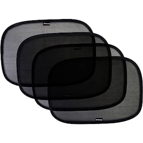 Enovoe car Window Shades for Baby - (4 Pack) - 21"x14" Cling Window Shades for car Baby - car Sun Shade, Glare and UV Rays Protection for Your Child - Baby Window car Shade for Side Window