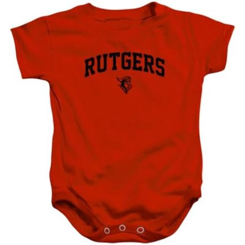 LOGOVISION Rutgers University One Color Arched Unisex Infant Snap Suit for Baby