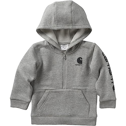 Carhartt Boys' Long-Sleeve Half-Zip Hooded Sweatshirt