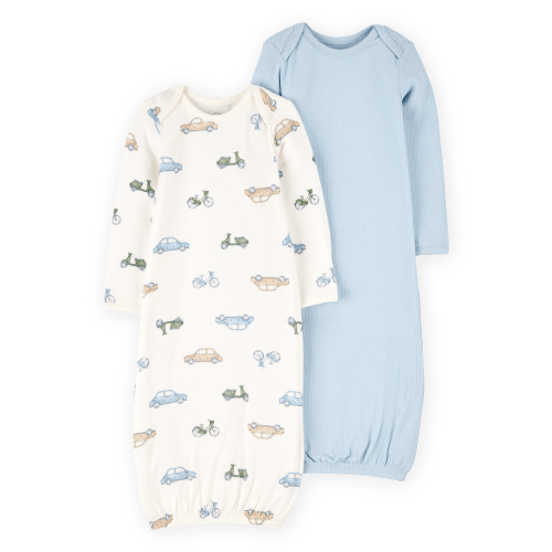 Baby Boy 2-Pack PurelySoft Sleeper Gowns - Blue - Carter's | Carter's