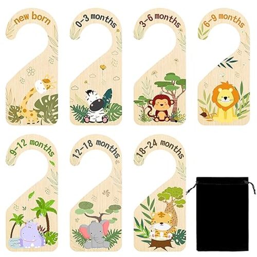 R HORSE 8Pcs Safari Baby Closet Dividers, Animals