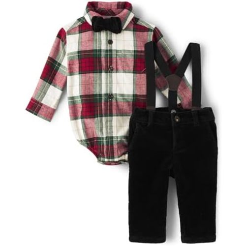 Gymboree baby-boys And Newborn 3 Piece Special Occasion Outfit, Top and Pant Set