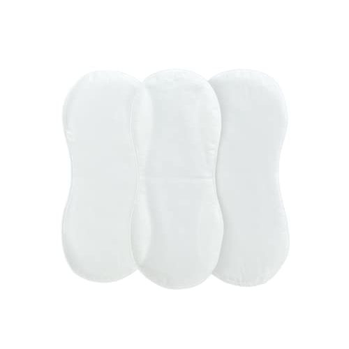 Changing Pad Liner, Fits in Peanut Shaped Changing Pads, Super Soft Peanut Changer Liners are Warm On a Baby's Back, Thicker Waterproof Pads are Machine Washable - 3 Pack