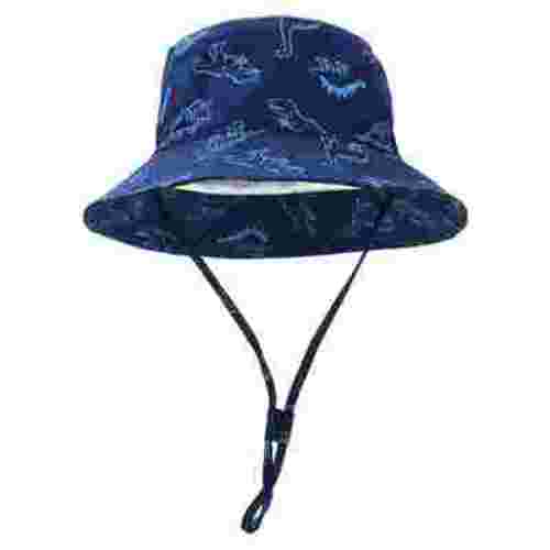 WUANDIXFA Summer Hat for Baby Boy Baby Girls Fisherman Hat Toddler Kids Sun Protection Caps Summer Outdoor Wide Brim Bucket Hat for Baby Girl Blue,12-24 Months