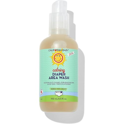 California Baby Diaper Wipe Spray | Gently Cleans | Soothing Organic Calendula + Aloe Vera | Fresh Lavender Scent | Allergy-Friendly | Cleans Better Than Baby Wipes | 192 mL / 6.5 oz.