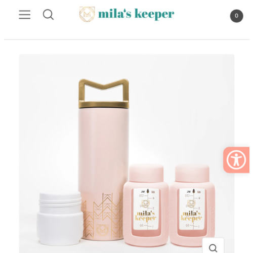 MilKeeper Double Glass Set | Pink Sands