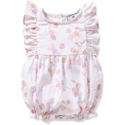 Shell Print Bubble Romper, 0-3M