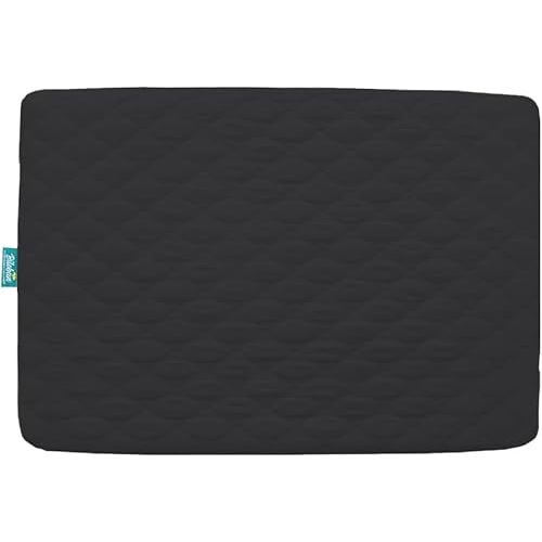 Pack and Play Mattress Protector Sheets Fitted Waterproof Playard Mattress Pad Cover, Compatible with Graco Pack n Play & Dream On Me & Pamo Babe, Playpen/Playard Sheet, Black, 39" x 27"