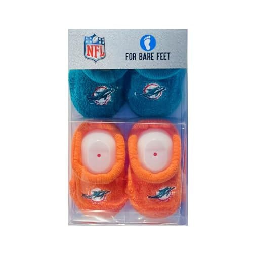 FBF - NFL Team Logo & Colors Infant Bootie Socks 0-12 Months - 2 Pack