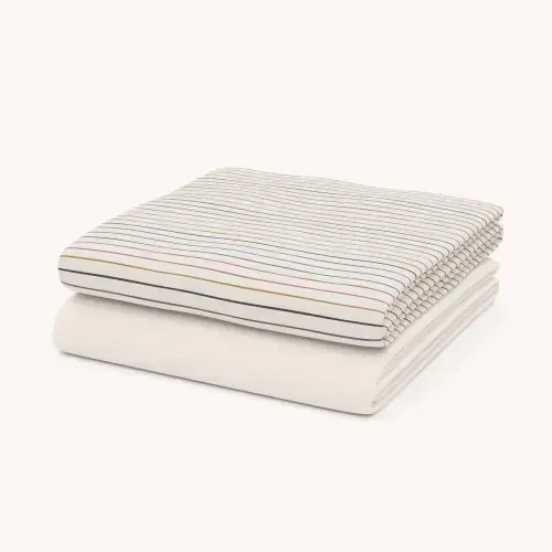 Stripes Sheet Set, Rainbow Stripe (Mini)