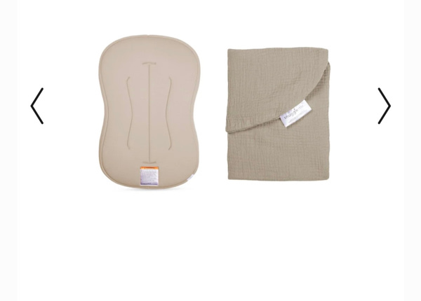 Lounger Curve + Muslin Cover Set | Birch