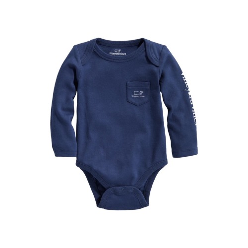 Whale Long Sleeve Cotton Graphic Bodysuit