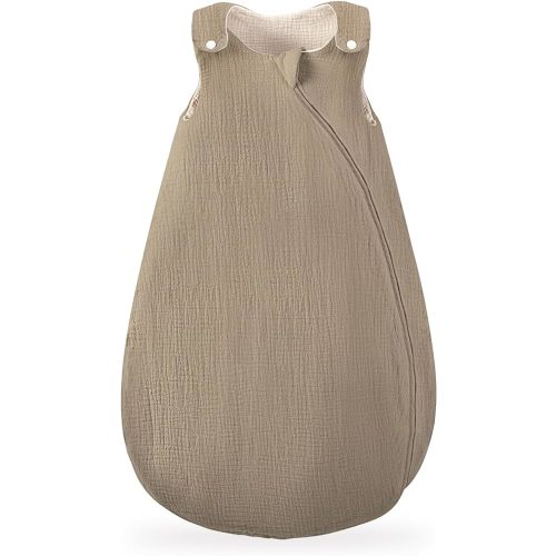 Sleep Sack Baby Wearable Blanket: Muslin Sleeveless Sleep Bag for Baby 0.5 TOG with 2-way Zipper