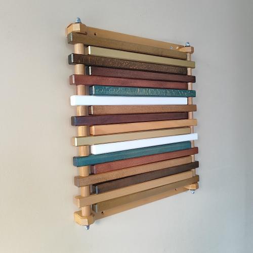 Folding Laundry and Towel Drying Rack, Bathroom Hanger, Wooden Towel Holder, Small Space Furniture, Trouser Organizer, Wall Mounted, Hanger