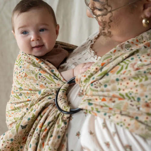 Hope and Plum Wildflower Ring Sling