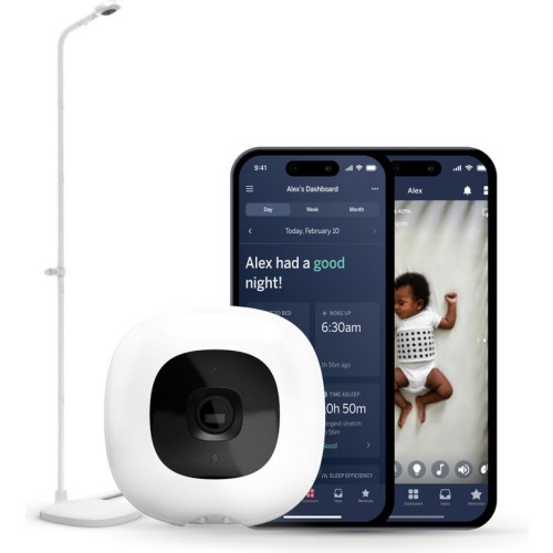 Nanit Pro Smart Baby Monitor & Floor Stand, White
