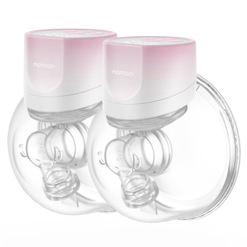 Momcozy S12 Pinky Pro Hands Free Breast Pump Wearable, 24mm 2 Pack Electric
