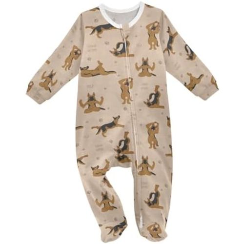Dussdil Baby One-Piece Footies Newborn Rompers Pajamas Cotton Footed Pjs for Sleep Play Boys Girls