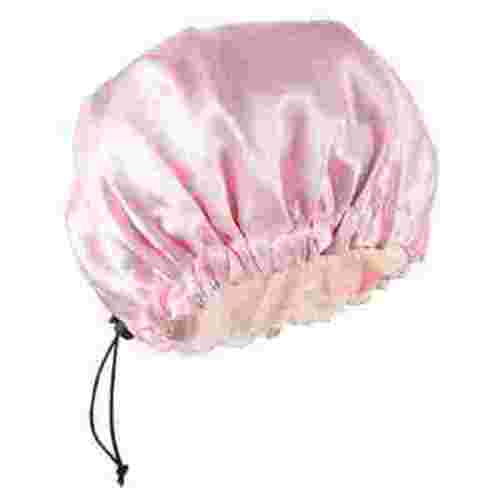 Printed Sleeping Cap Baby Bonnets 0- 6 Months Hat Elastic Silk Hair Adjustable Pink Child Toddler