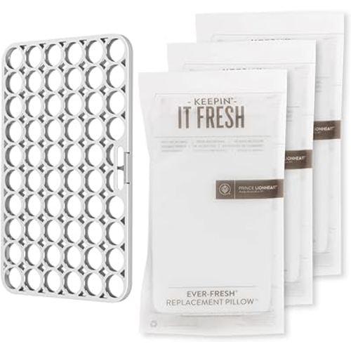 Prince Lionheart Ever-Fresh Wipe Warmer Pillowcase for Ultimate Baby Wipe Warmer, Pillowcase Prevents Discoloration in Baby Wipes - 1x Pillowcase & 3X EverFresh Replacement Pillows