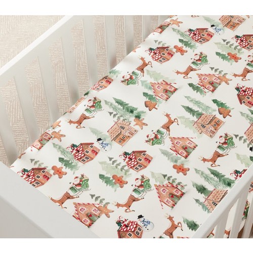 Gingerbread Organic Crib Fitted Sheet