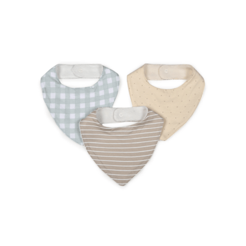 3 Pack Bandana Bibs - Gingham