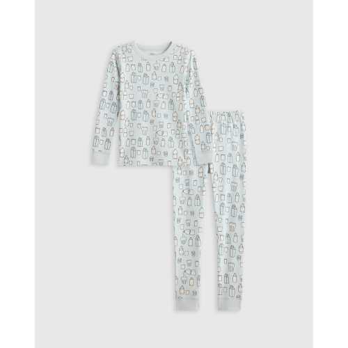 100% Organic Cotton Long Sleeve and Pant Pajama Set